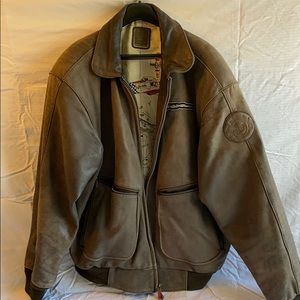 Hein Gericke brown leather jacket